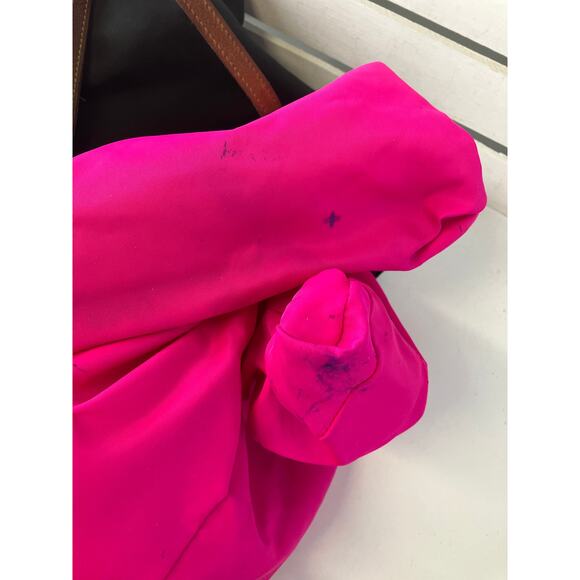 DOONEY & BOURKE BLACK NYLON BROWN LEATHER SHOULDER BAG ASIS - Picture 14 of 16